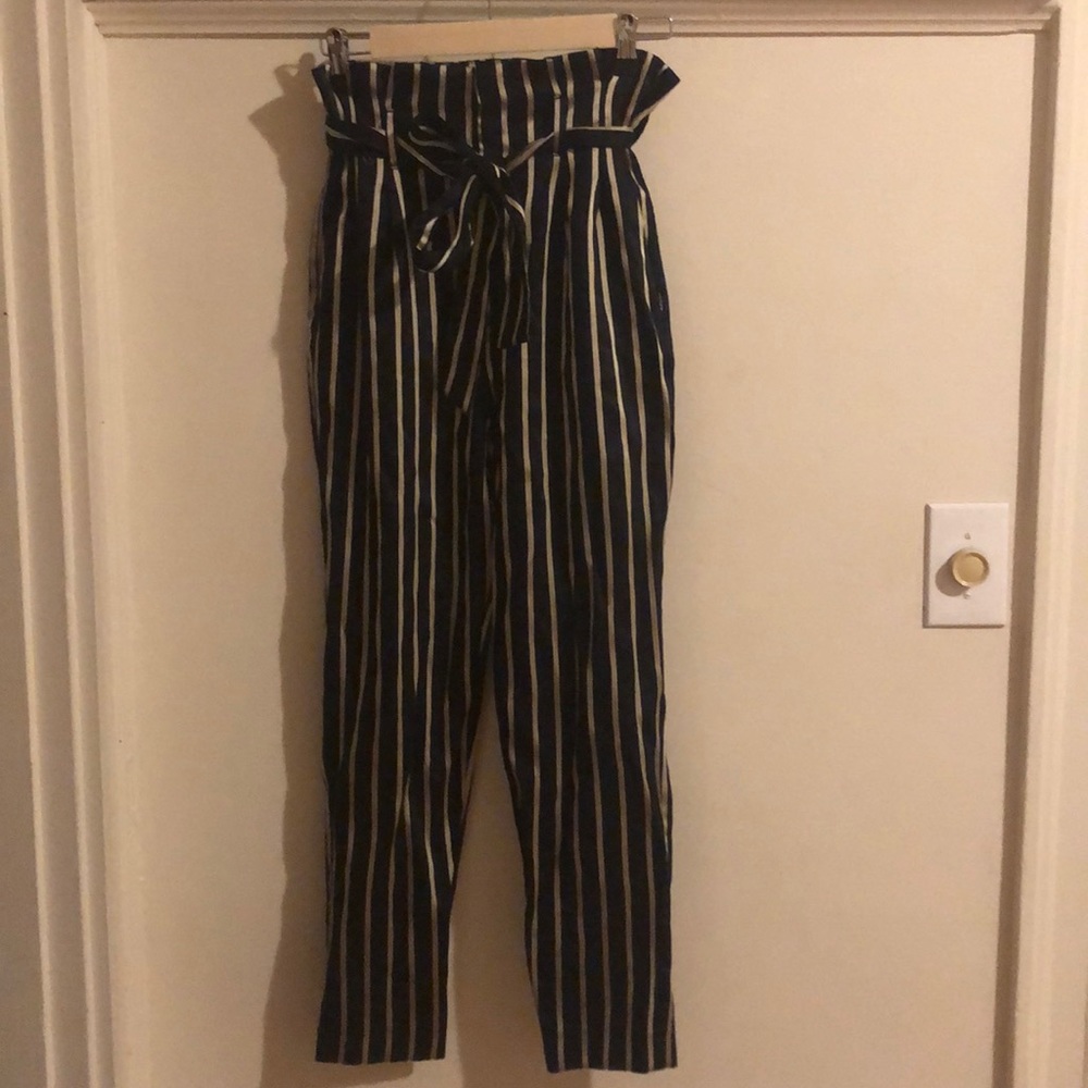 Black pants with Gold stripes